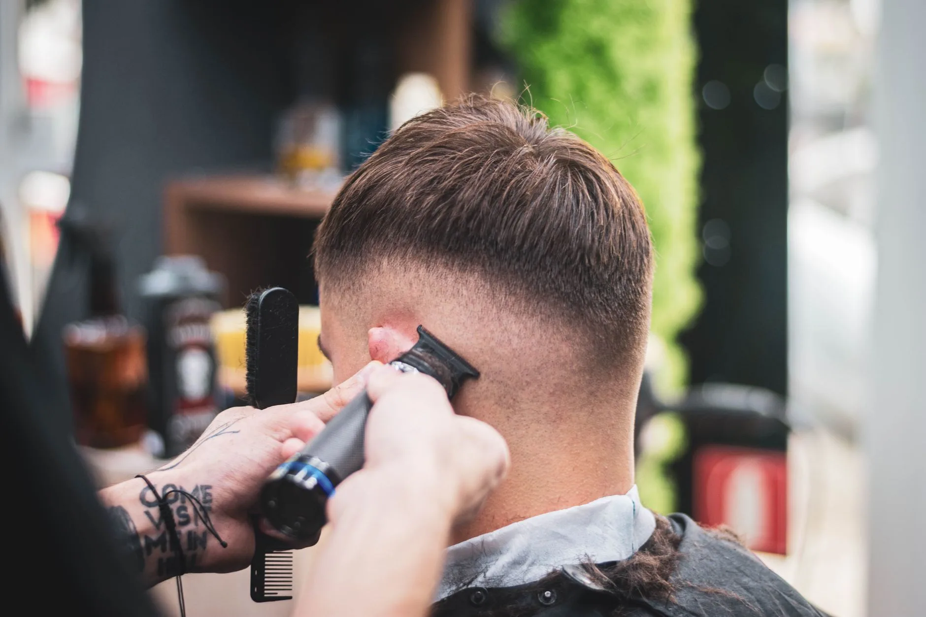 Coupe homme réalisée chez Mr Cut