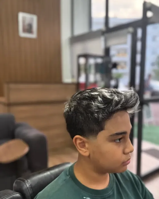 Coupe enfant terminée chez Mr Cut